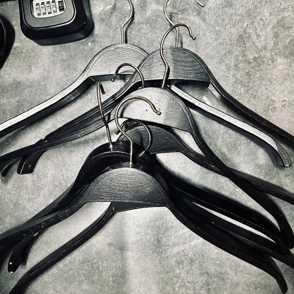 SOLD - Wooden Shirt/Coat Hangers